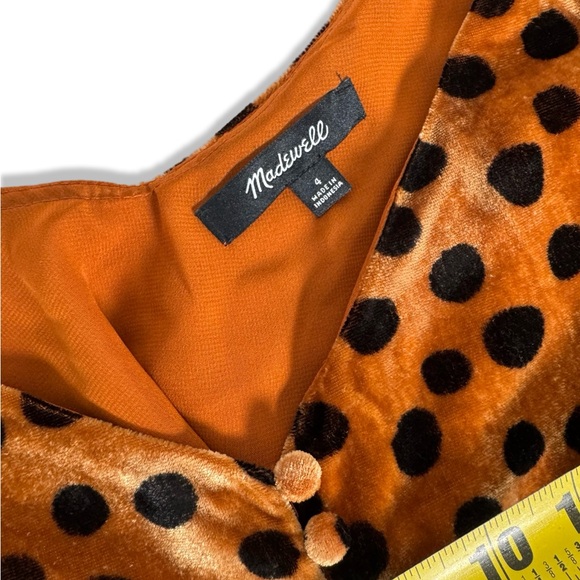 Madewell Velvet Button Front Dot Cami Skirt Set - Picture 6 of 13